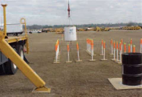SCDOT mobilized a National 10 ton boom truck for use in the small crane category of the CCO practica