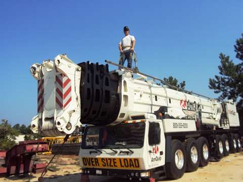 AmQuip is using the TRAM fall prevention system for cranes.