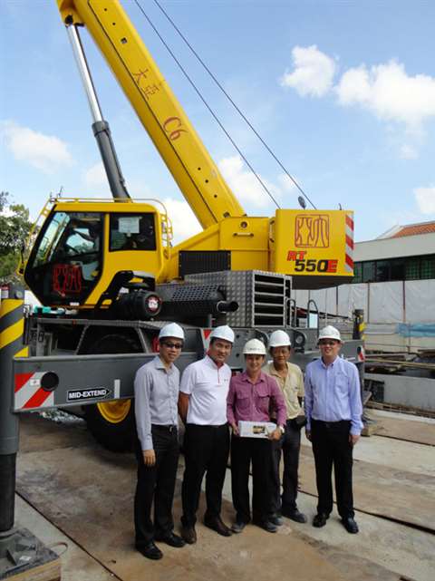 From left to right: Li Fook Seng, Manitowoc; Leonard Siow, JP Nelson; Eric Foo, Senior Operations Ma