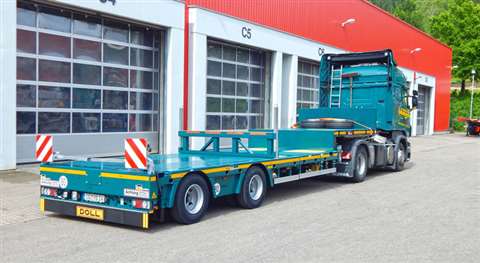The 2-axle Doll panther semi low-loader