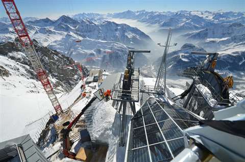 The F425RA at the last arrival station 3,466 meters above sea level 
