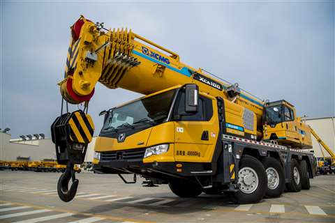 XCMG all terrain crane type XCA100E with 100 tonne capacity