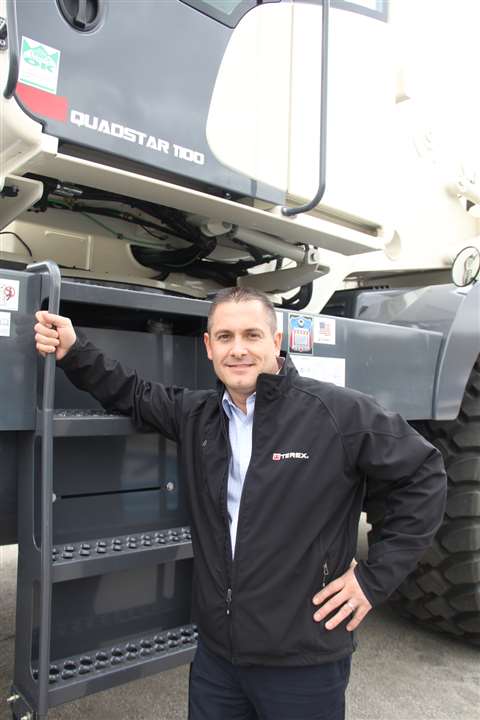 Dean Barley, vice president and general manager, North America, for Terex Cranes