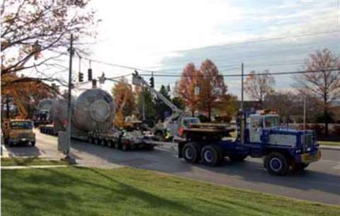 Edwards Moving and Rigging managed the complicated haul of two polymerisation reactors through conge