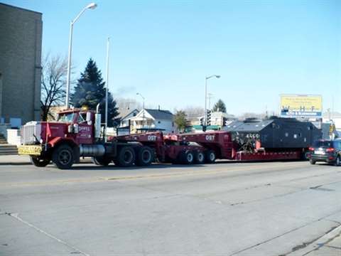 Dawes Specialized Transport hauled two of the heaviest payloads in 2008 to be shipped from the Port