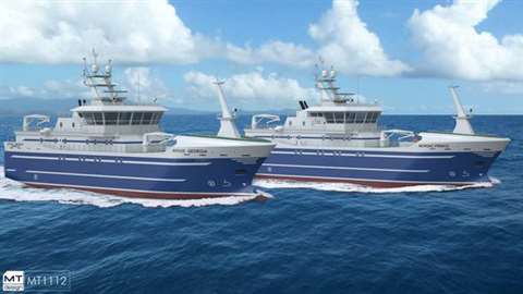 Palfinger Marine supplied deck equipment for a pair of fishing vessels 