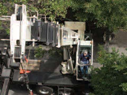 A typical job for Astro is to pick and place at a 60 foot radius and to a height of 100 feet
