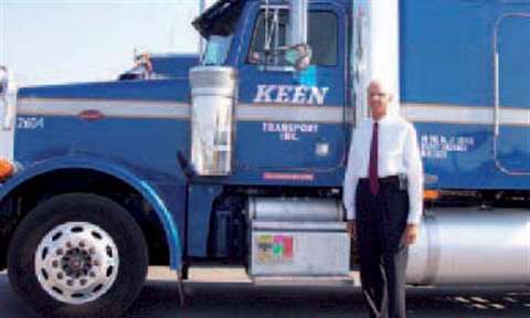William Keen, president of Keen Transport, enjoys the business strategy of running the company. He d