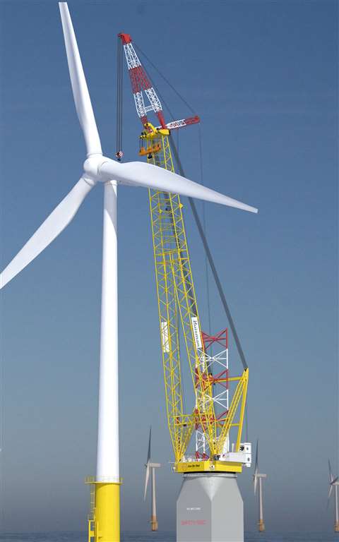 Huisman leg encircling crane for Jan De Nul's Voltaire