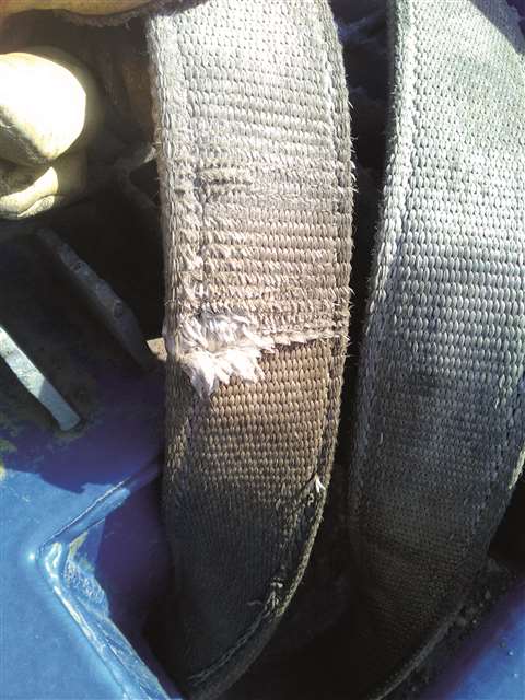 Photo 2 Inspection-Cut, Abrasion, UV Damage