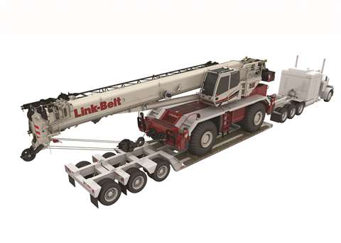 Link belt 75 rt transport hr