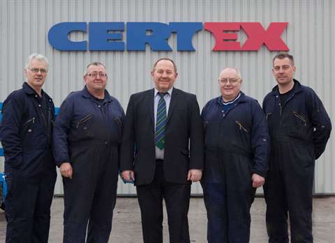 Left to right: Ian Scott, Alex Rothnie, David Young, Ron Stott and Gary Milne