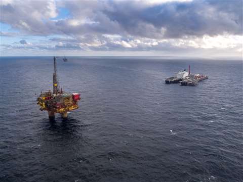 Pioneering Spirit in the Brent field 1