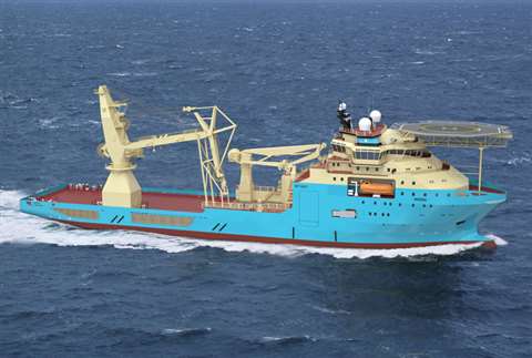The first of the new subsea support vessels for Maersk Supply Service, the Marin Teknikk design MT 6