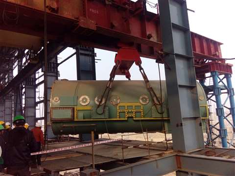 Fagioli India lifted this generator stator weighing 321 tonnes in Rajasthan