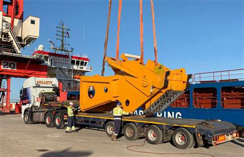 Collett & Sons Ltd delivering parts of the SGC 250