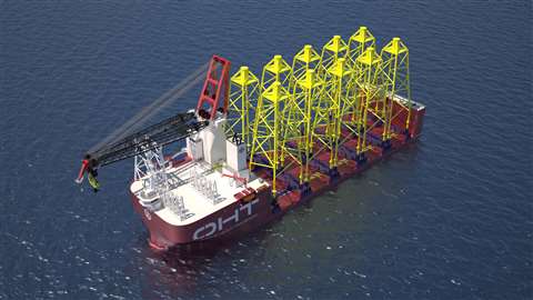 Liebherr HLC 150000 crane for OHT vessel