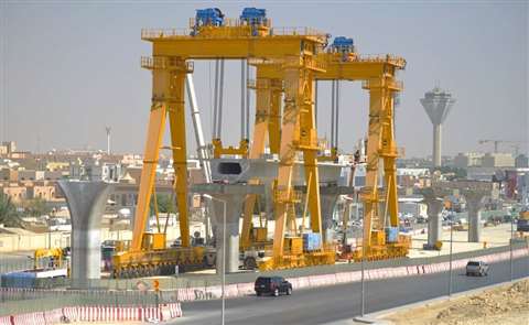 Dorman Long supplied two launching gantries, two multi-axle over-deck transporters and a pair of str