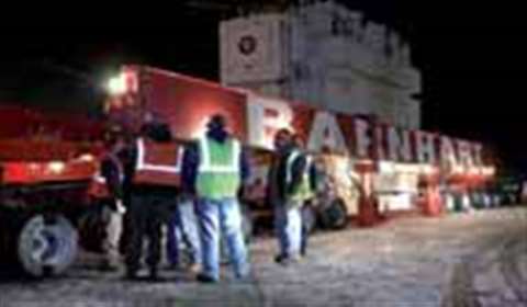 Barnhart Crane and Rigging was called in to develop an emergency plan for mobilizing, hauling and in