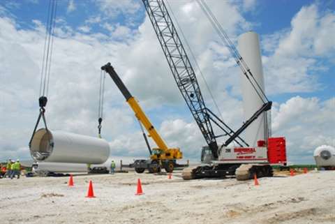 Wind work offered good business in 2008 and 2009 in the northern US. But wind tower erection slowed 