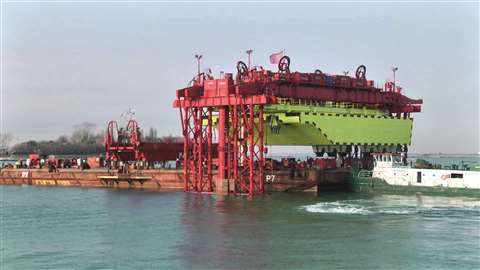 04 connection of gate and fishing beam