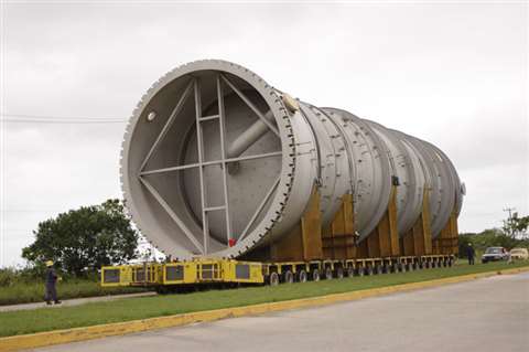 A self propelled modular transporter (SPMT)
