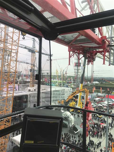 Terex cab view