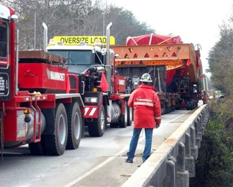Mammoet USA hauls the heaviest load ever in the state of North Carolina