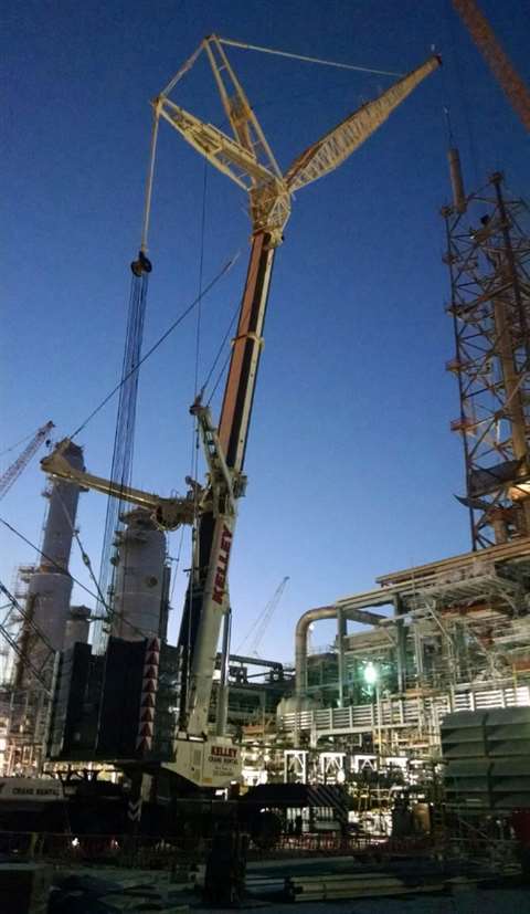 Kelley Equipment picked up a new Terex AC 500-2 all terrain crane in October.