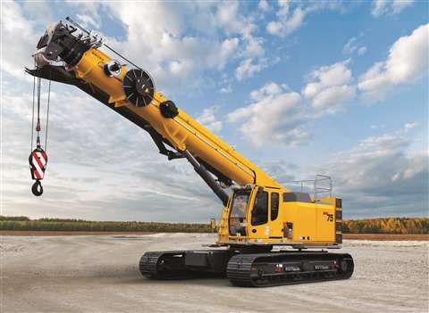 A Grove GHC75 telescopic crawler crane helped Jackson-Cook Cranes increase efficiency