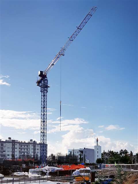 One of two Raimondi MRT111 cranes erected in Cyprus (5)
