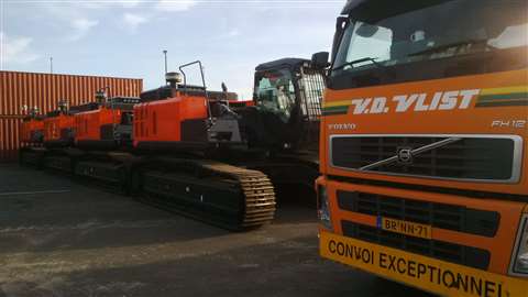 Van der Vlist shipped 2,400 tonnes of construction equipment to Algeria late last year