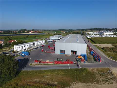 The new site of Felbermayr subsidiaries Wimmer Maschinentransporte and Hagn Umwelttechnik