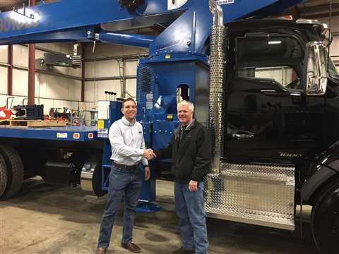 Empire Crane handed over the keys to a 2017 Manitex 30102C.