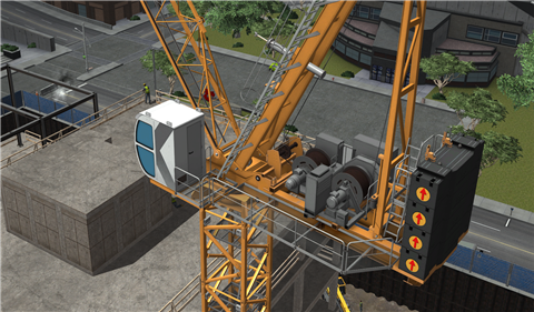 Image - CM Labs - Luffing Tower Crane - 1