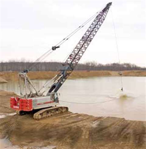 A Link-Belt LS-308 on dragline duty