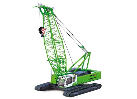 The 50 tonne capacity Sennebogen 1100 E lattice boom crawler crane