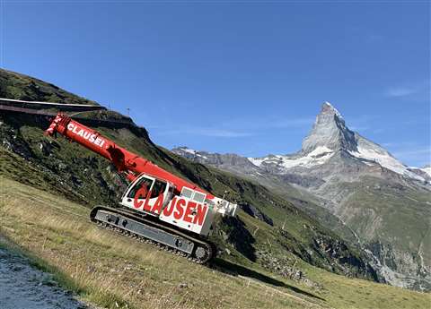 The new LTR 1060 in front of the Matterhorn, the most-photographed mountain in the world