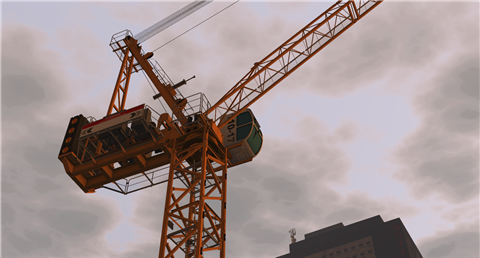 Image - CM Labs - Luffing Tower Crane - 2