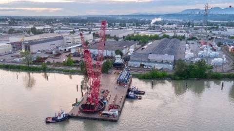 Wet and dry moves by Mammoey for a pair of tugboats in Canada